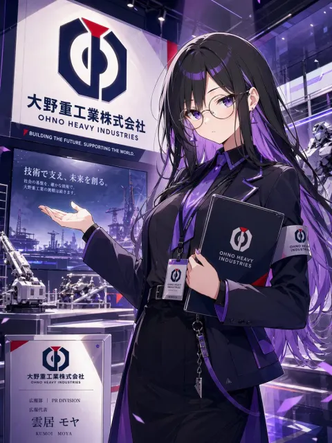 Anime PR Rep At Future Industrial Booth