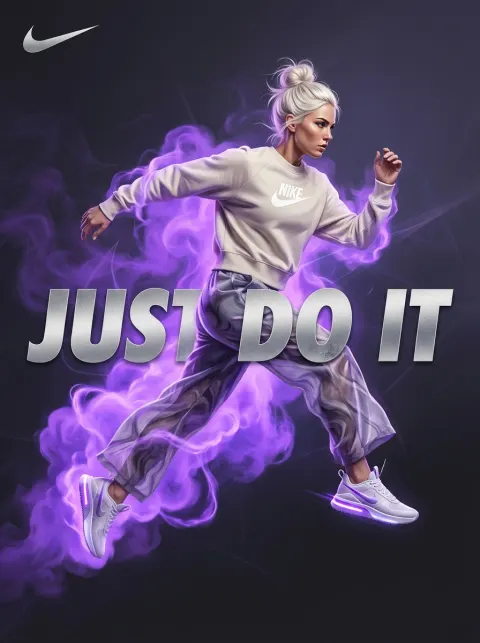 Surreal Nike Sports Ad Poster