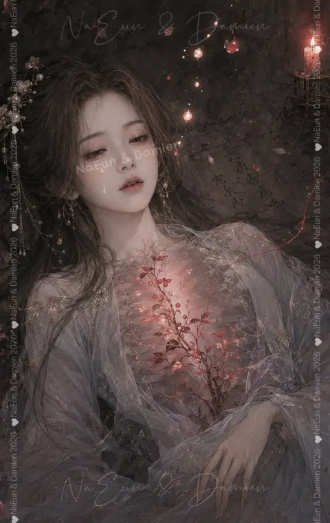 Dark Romantic Lin Daiyu Fantasy Portrait