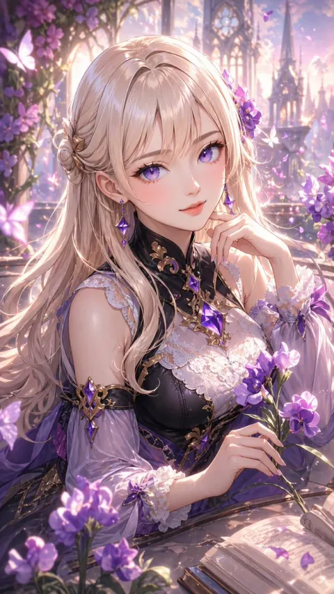 Enchanted Violet Garden Maiden