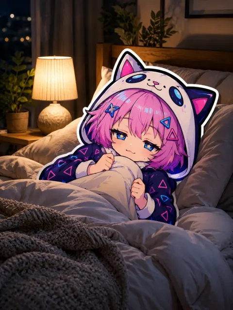 Cozy Nighttime Bedroom Scene
