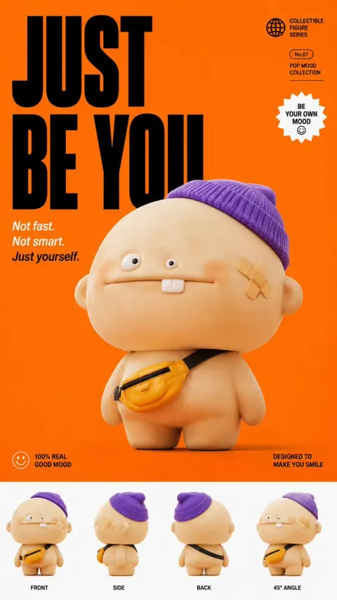 Just Be You Collectible Figure Poster