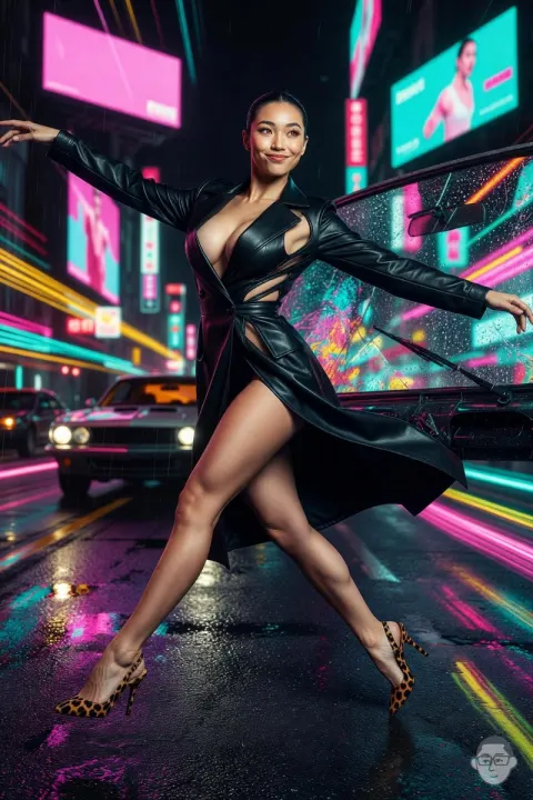 Neon Rain Dancer