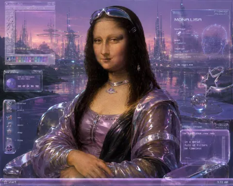 Mona Lisa Y2K Desktop Remix