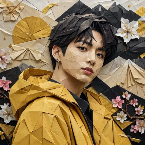 Origami Idol Portrait Craft