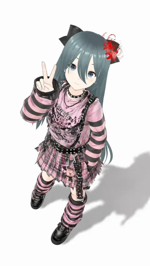 Pink Gothic Virtual Idol Girl