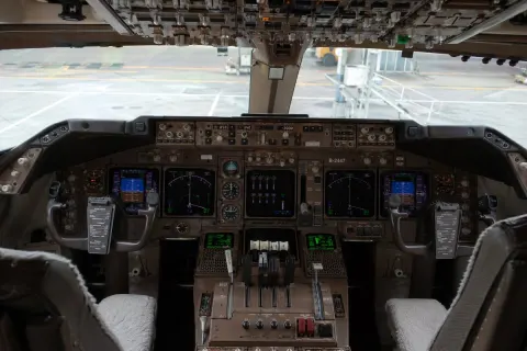 Ultra Realistic Boeing Cockpit Interior Photo