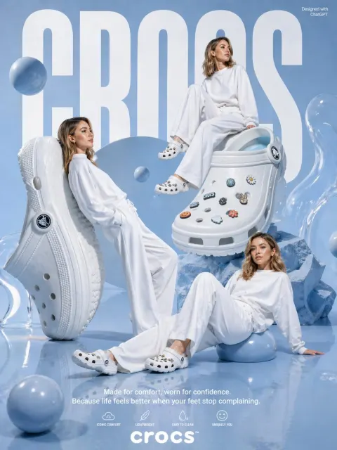 Crocs Dreamy Blue Fashion Campaign