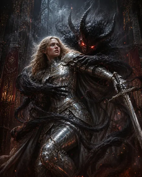 Holy Knight vs Shadow Demon