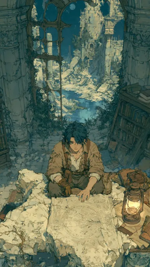 Moonlit Ruins Explorer