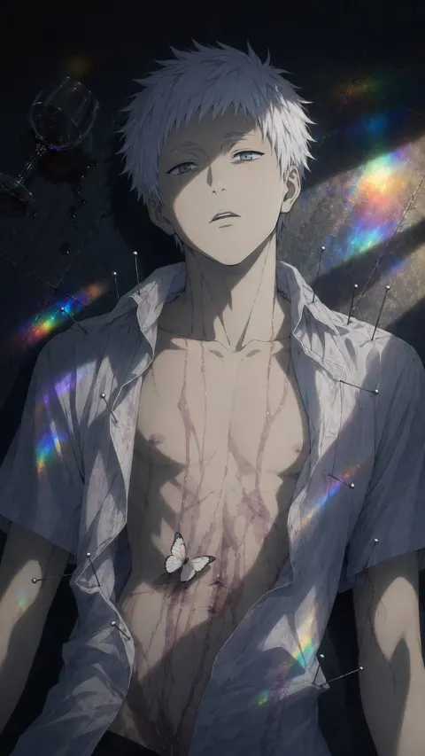 Pale Boy: Pins and Prism Light