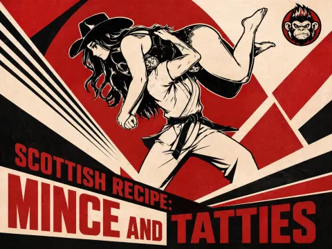 Retro Martial Food Poster Art