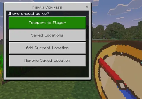 Minecraft Teleport Compass Menu