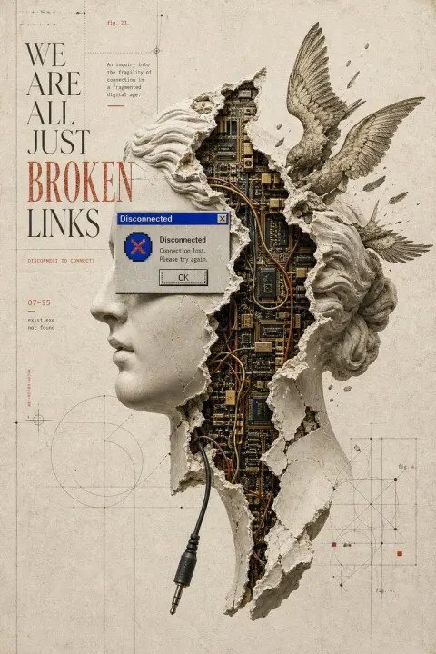 Broken Links Surreal Poster
