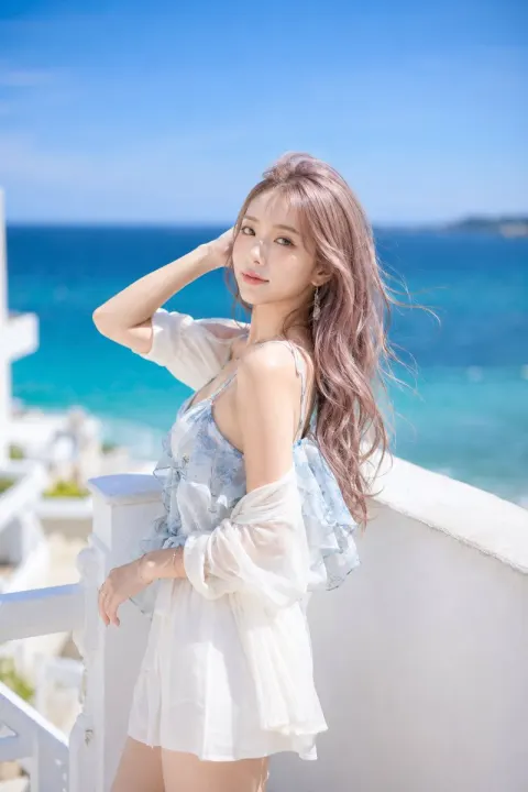 Summer Terrace Seaside Portrait