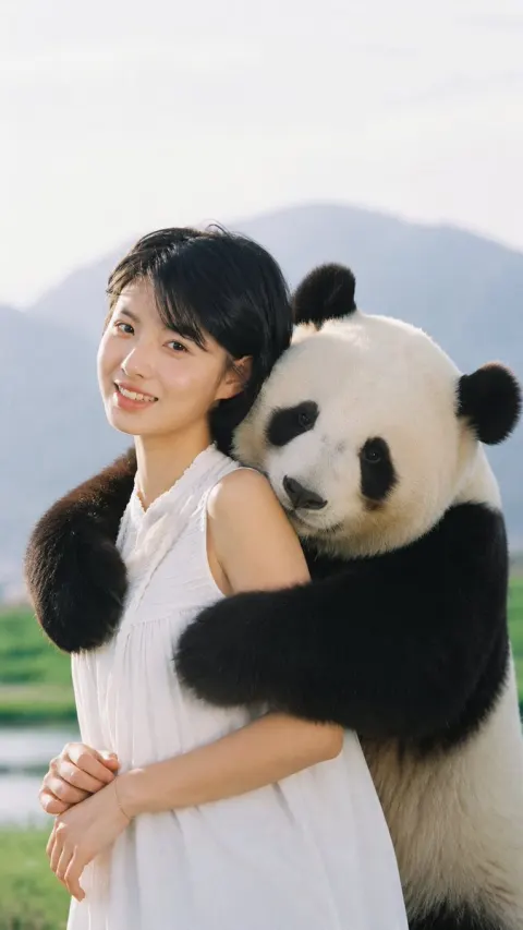Panda's Warm Back Hug