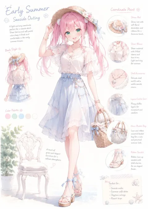 Pastel Seaside Summer Fashion Guide
