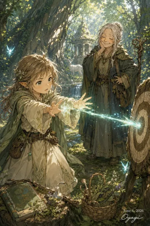 Girl Performs Newly Learned Magic
