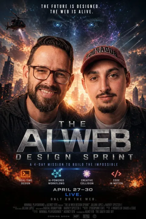 AI Web Design Sprint Poster