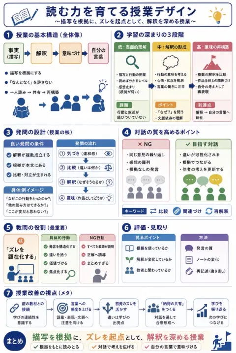 Reading Lesson Design Infographic