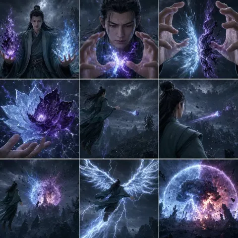 Ice-Thunder Lotus: Cinematic Storyboard