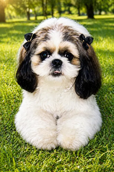 Shih Tzu Park Portrait