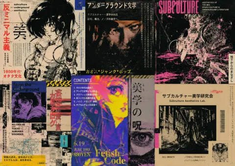 Retro Japanese Subculture Collage Poster