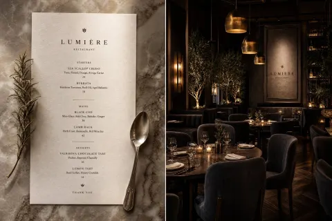 Cinematic Restaurant Interior Design