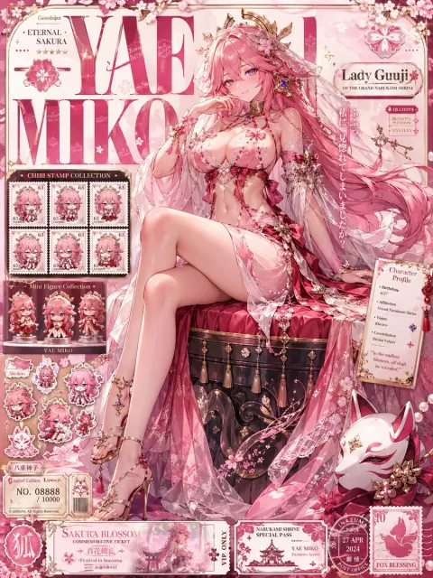 Yae Miko Premium Collector Poster