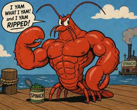 Ripped Lobster Popeye Parody
