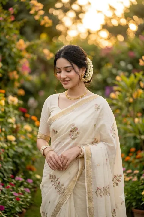 Golden Hour Saree Portrait