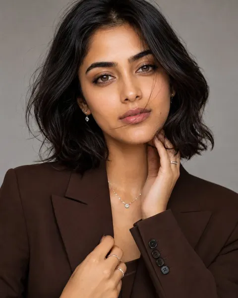 Elegant Studio Fashion Portrait