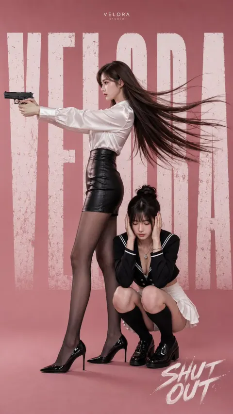 Anime Character Gunfight Poster