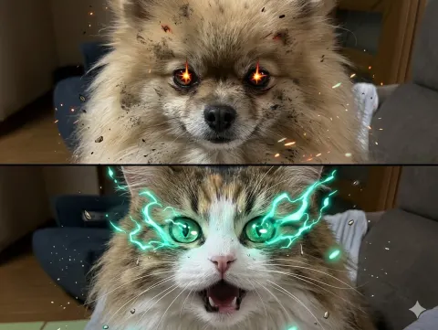 Pets Recreate Anime Iconic Scene