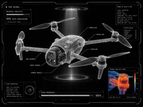 Futuristic Product Scan Interface