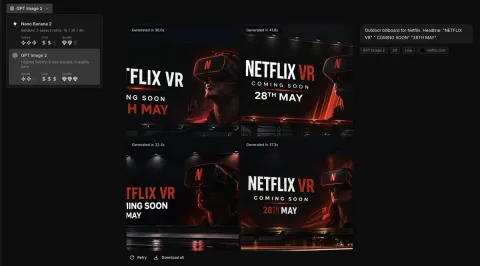 Netflix Creative Ad Generator UI