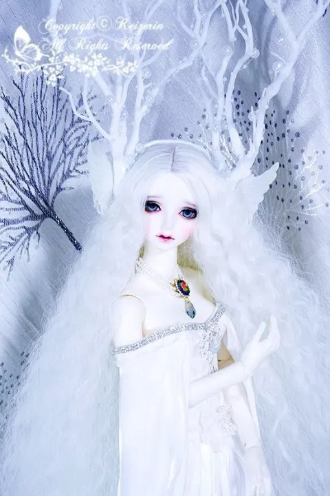Icy Winter Fairy Doll Portrait