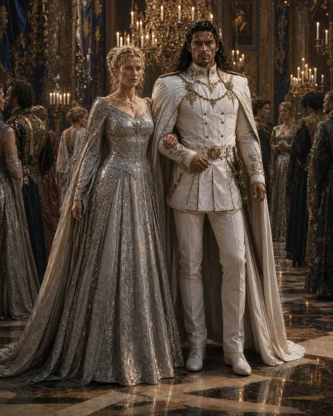 Cinematic Fantasy Royal Ballroom Scene