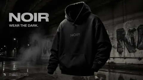 NOIR Streetwear Campaign Poster