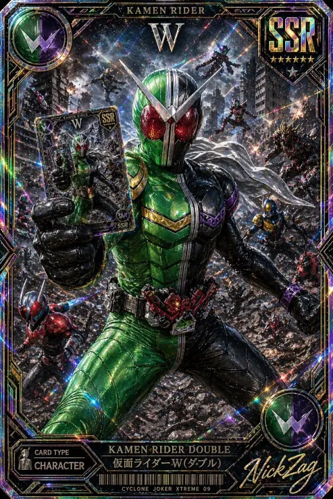 Kamen Rider Double Premium Card Art
