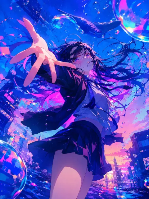 Whale Sky Dream Girl