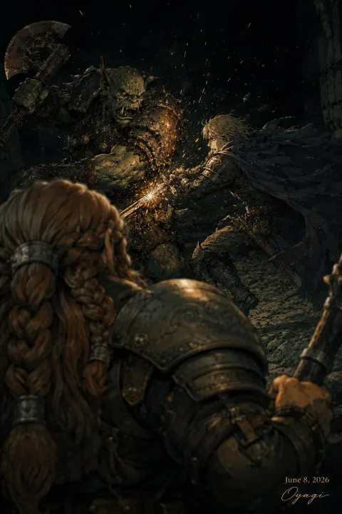 Ruins Night Orc Duel