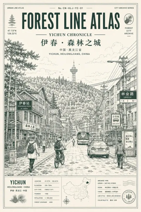 Forest Line Atlas Yichun