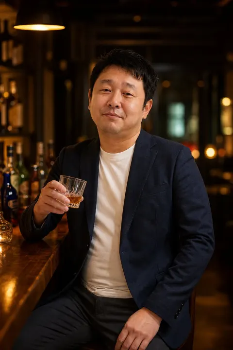 Cinematic Bar Portrait