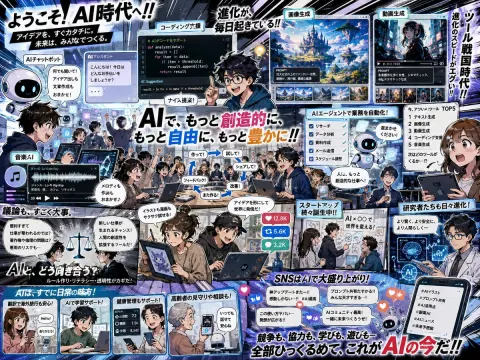 AI Era Anime Promo Poster