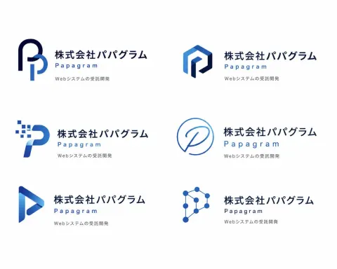 Papagram Six Logo Concepts Board