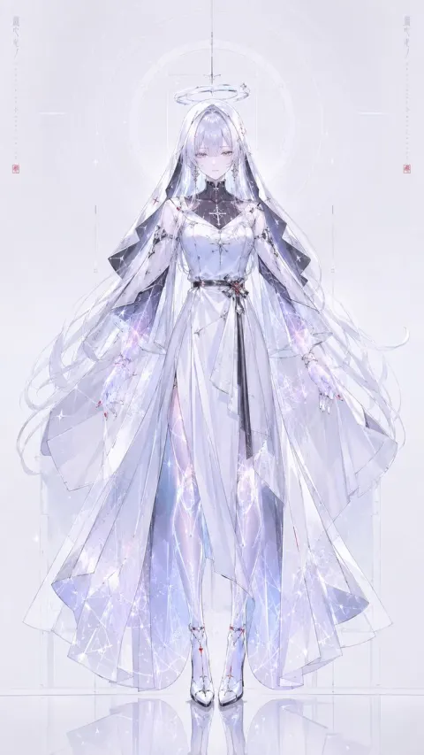Futuristic Celestial Nun Concept Art
