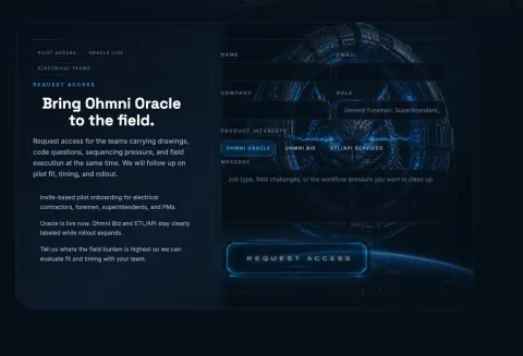 Futuristic Owl Portal Landing
