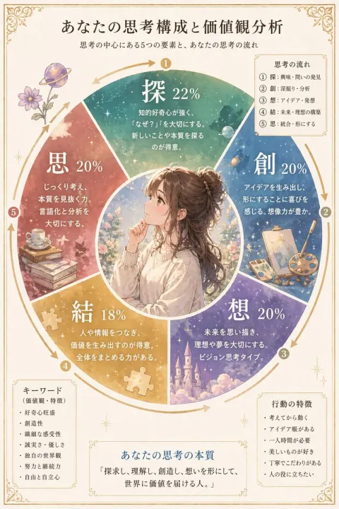 Japanese Personality Thinking Analysis Poster