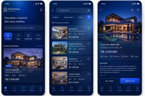 Luxury Real Estate App UI Showcase